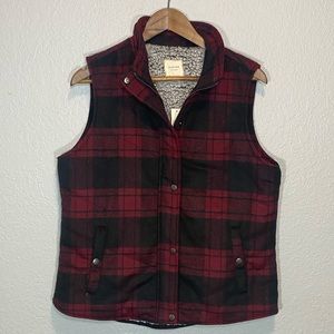 Harper |‎ Burgundy Flannel Vest